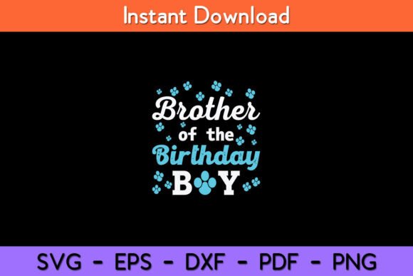 Brother of the Birthday Boy Dog Paw Bday Review
