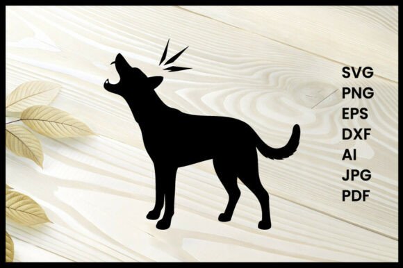 Dog Barking Silhouette Vector Review