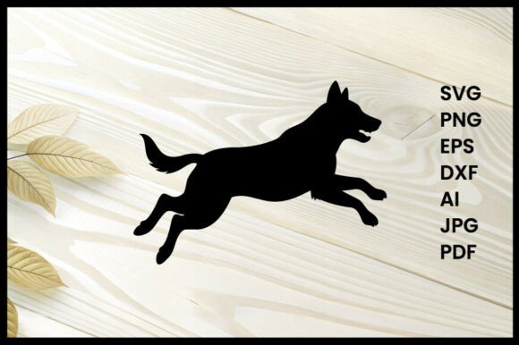 Dog Jumping Silhouette Vector Review