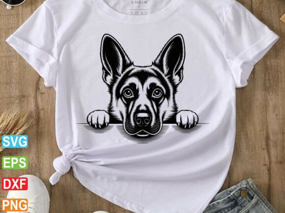 German Shepherd SVG for Embroidery Projects