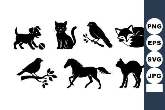 Silhouette Animals for Embroidery Projects