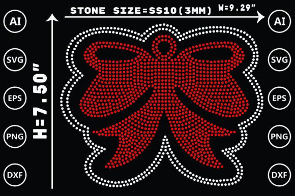 This is Our Printable Dog Rhinestone Design